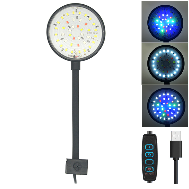 Lampu LED akuarium USB dekoras - Aquarium Marine Light ulasan dan harga