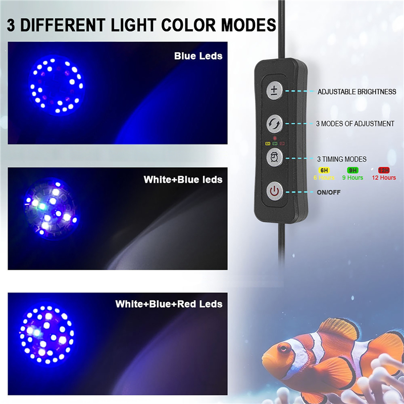 30W Tangki Ikan Akuarium Air L - Aquarium Marine Light ulasan dan harga