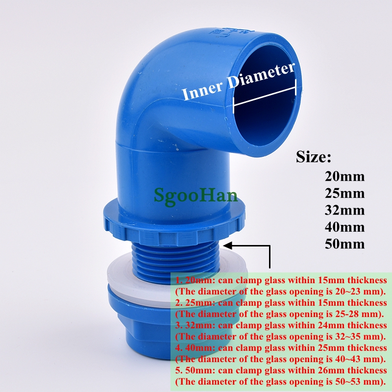 1PC 5 Ukuran Tersedia Konektor - Marine Aquarium Overflow ulasan dan harga