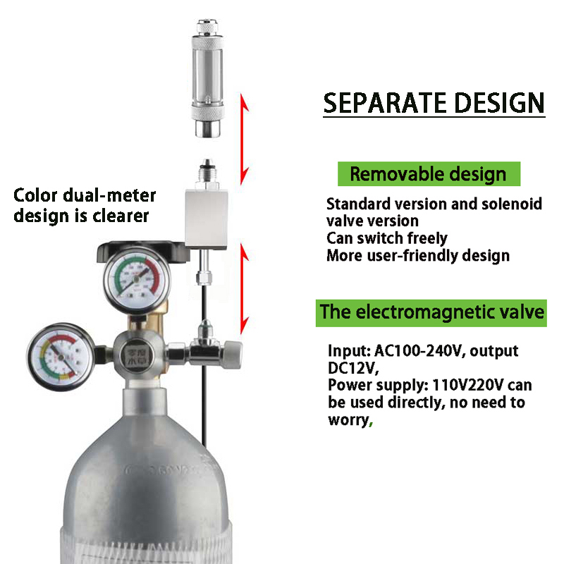 ZRDR DIY Akuarium CO2 Regulato - Marine Aquarium Ozone Generator ulasan dan harga
