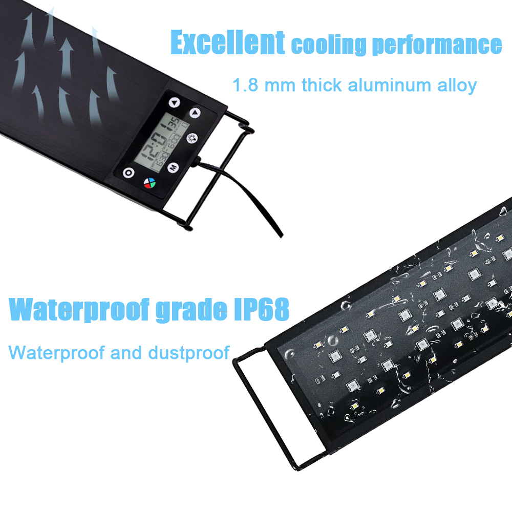 Lampu LED Spektrum Penuh 24/7  - Aquarium Marine Light ulasan dan harga